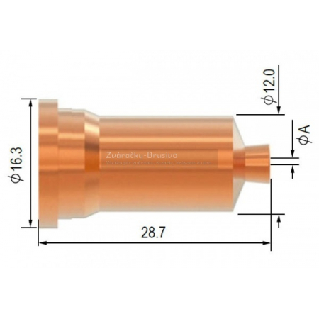 Dýza SCP 120 - drážkovacia, pr.2,2mm